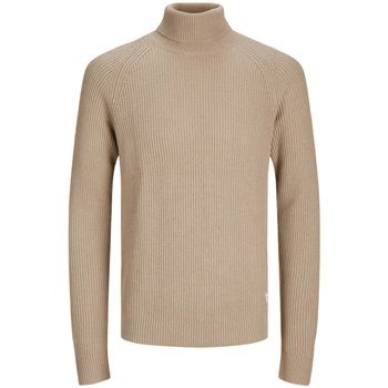 Jack & Jones Jersey 12258472 JJPANNEL KNIT ROLL NECK AW24 CROCKERY para hombre