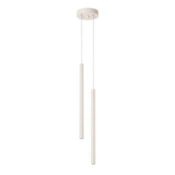 Lámpara colgante vacu beige, 2 luces