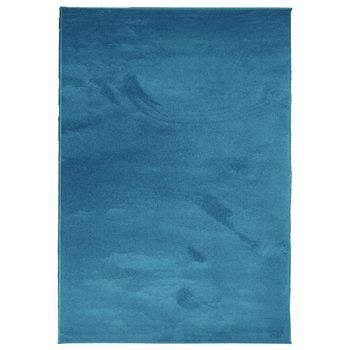 Alfombra De Pelo Corto Oviedo Turquesa 140x200 Cm Vidaxl