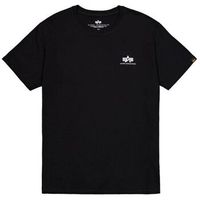 alpha industries tops y camisetas ss128507mc-03 black para mujer