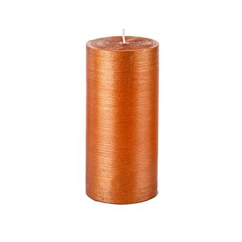 Vela cilíndrica naranja h15