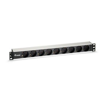 Equip 333292 Regleta Aluminio 9 Tomas para Rack 1U 19