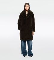 stand studio para mujer 61137-9070 abrigo camille cocoon marron 38 casual poliester
