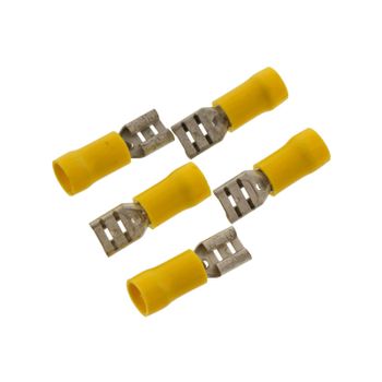 Terminal cable eléctrico plano 4-6mm ancho 6.3mm hembra set 5pc