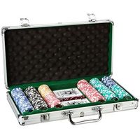 maleta poker 300 fichas esmaltadas