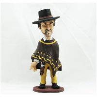 figura clint eastwood artesanal 23 cms