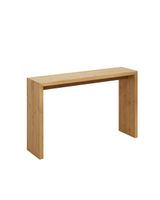 consola de madera maciza en tono roble medio de 120x80cm