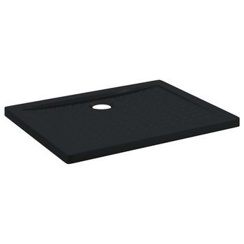 Bandeja Base De Ducha Con Puntos 90 X 70 X 4 Cm Abs Negro Vidaxl
