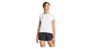Camiseta de manga corta adidas  strong performance adizero  strong blanco  mujer