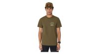 maillot de manga corta circle agility run khaki para hombre