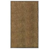 felpudo lavable marron 90x150 cm vidaxl