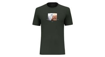 Camiseta de manga corta salewa pure design dry verde oscuro