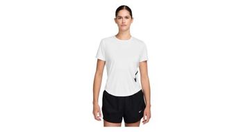 Camiseta de manga corta nike tempo swoosh run white  mujer