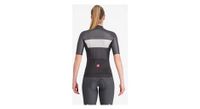 maillot de manga corta castelli elegante para mujer negro gris