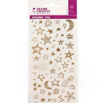 14 Pegatinas De Estrellas Doradas