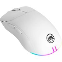raton gamiac pa50 gaming usb type-c 12400 dpi blanco rgb 6 botones