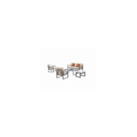 conjunto terraza jardin aluminio moderno con sofa y mesa