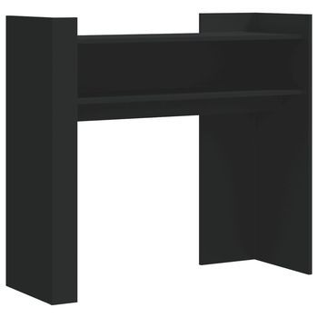 Mesa Consola，mesa De Entrada，mesa Auxiliar De Madera De Ingeniería Negra 100x35x90 Cm