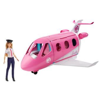 Barbie - Avión de tus Sueños, Avión de Juguete con Muñeca y Accesorios para Muñecas