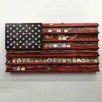 exhibidor de monedas conmemorativas con la bandera de estados unidos hecho a mano soporte de escritorio decoracion para el dia de los caidos