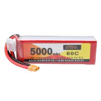 bateria lipo zop power de 148v 5000mah 60c 4s con enchufe xt60 para drones rc