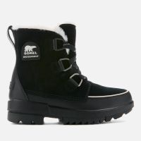 sorel womens torino waterproof suede hiking style boots - black - uk 3