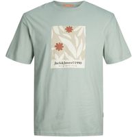jack  jones camiseta 12257641 jormarbella aop branding tee ss cr jnr gray mist para nino