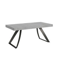 mesa extensible 90x200304 cm proxy cemento estructura antracita