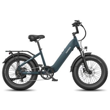 Bicicleta Eléctrica Compacta Fafrees F20 Rover Con Neumáticos Anchos De 48 V, Verde Oscuro