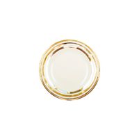 plato llano triple linea oro 27cm - lote de 6