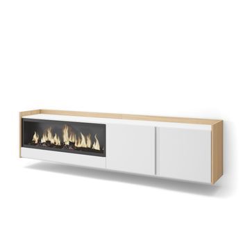 Mueble Tv, Televisión, Muebles De Salón, Almacenaje, 212x50x35 Cm, Para Tv Hasta 80