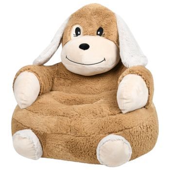 Puff Infantil, 100% Poliéster, 45x45x45 Cm, Diseño Animales, Perro