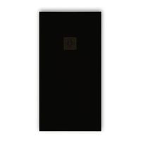 plato de ducha pizarra pure negro  90x120 cm rejilla color