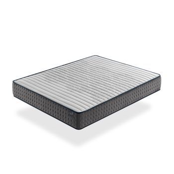Colchon De Espuma 105x190 Perla, Altura 25 Cm, Multicapa, Antiestres, Ergonomico Y Transpirable. Firmeza 3/5 Media