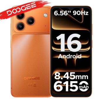 DOOGEE NOTE57 Lite, teléfono inteligente Android 16, pantalla HD+ de 6,56 pulgadas, 90 Hz, batería de 6150 mAh, 12 GB de RAM (3 + 9), 32 GB de ROM, cámara principal de 13 MP, compatible con desbloqueo