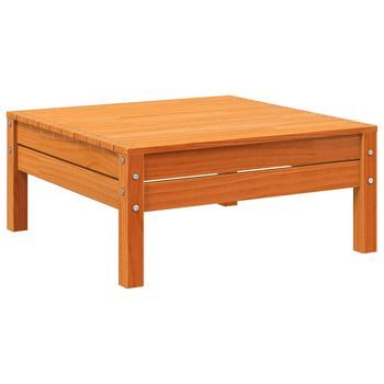 Taburete De Jardín | Otomana De Jardín | Reposapiés De Jardín Madera Maciza De Pino Marrón Cera