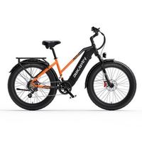 bicicleta electrica todoterreno dukawey dm530 plus bateria de 52v 20ah e-bike tipo suv naranja