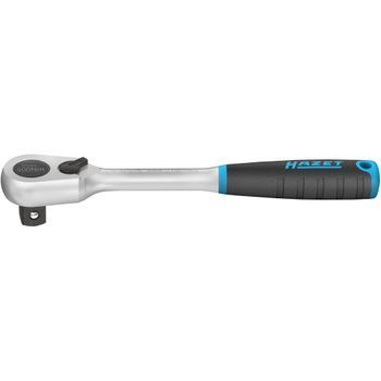 Hazet 916hpk Carraca Reversible Con Dentado Fino Hiper ∙ Corta ∙ Cuadrado Macizo 1/2 Pulgadas (12,5 Mm) ∙ 200 Mm