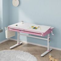escritorio infantil kuosa regulable en altura acero 120x60cm - rosablanco encasa