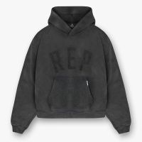represent rep applique cotton-jersey hoodie - l
