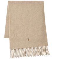 polo ralph lauren bufanda bufanda con flecos en lana virgen para hombre