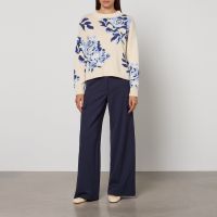 weekend max mara hidalgo twill trousers - uk 6