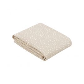 Manta de muselina doble capa 100x100 cm Dots Beige