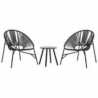 juego de sillas de jardin 3 uds ratan sintetico negro cfw360548
