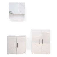 conjunto de muebles de bano irma 3 piezas con mueble bajo 60 cm vicco
