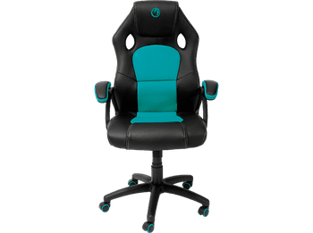 Silla gaming - Nacon CH-310, Ergonómico, Altura regulable, Máximo 110 kg, 5 ruedas, Negro y verde