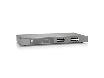 SWITCH NO GESTIONABLE LEVEL ONE FEP-1612 16P 16xPoE 100Mb 500W CARCASA METALICA