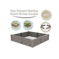 arenero con 2 usos usa la arena para jugar o para cultivar capacidad 60-70 litros 77x76x17 cm smoby - 7600850208