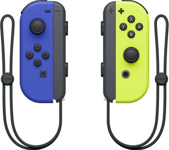 Switch Joy-Con Wireless Controllers - Blue & Yellow, Blue