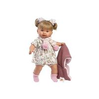 muneca alexandra llorona 42cm con cuerpo de tela y mecanismo de sonido